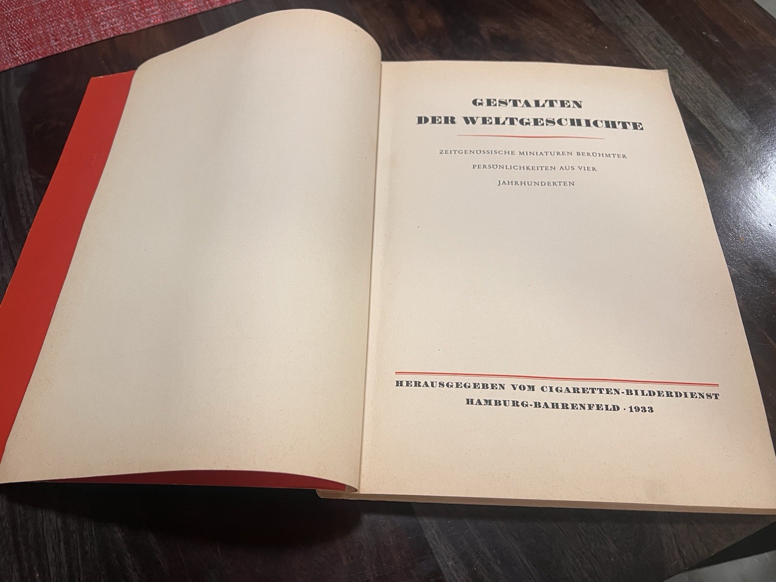 1933 Gestalten Der Weltgeschichte German History Portrait Book Cigaretten Bilder