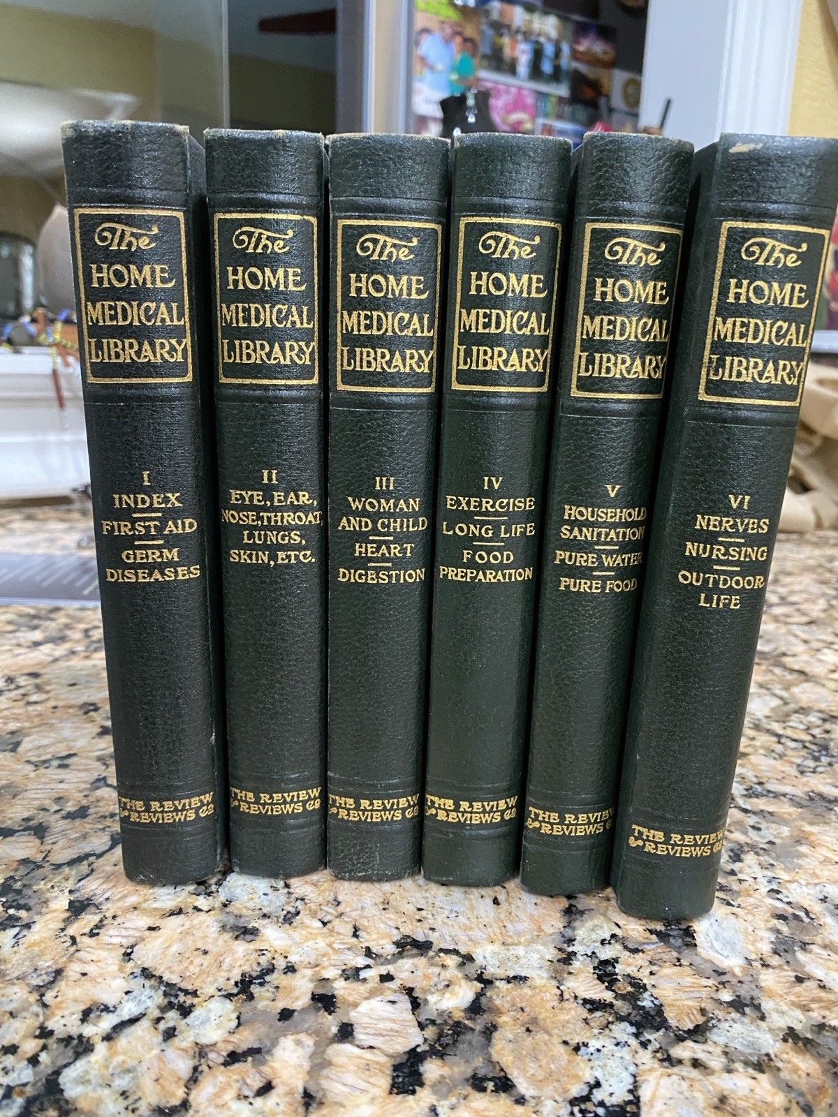 Kenelm Winslow The Home Medical Library all 6-Vol Hardcover Illustrated 1909 NY