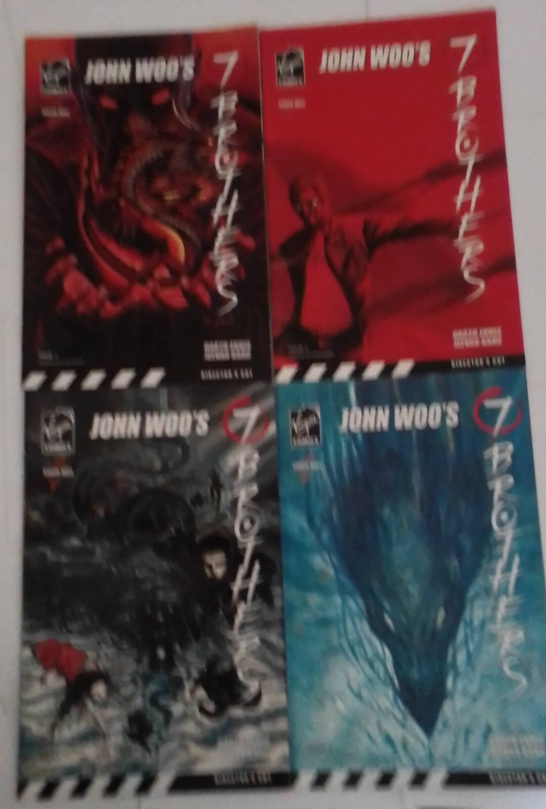 John Woo’s 7 BROTHERS #1,3,4,5 Virgin Comics Garth Ennis Jeevan Kang