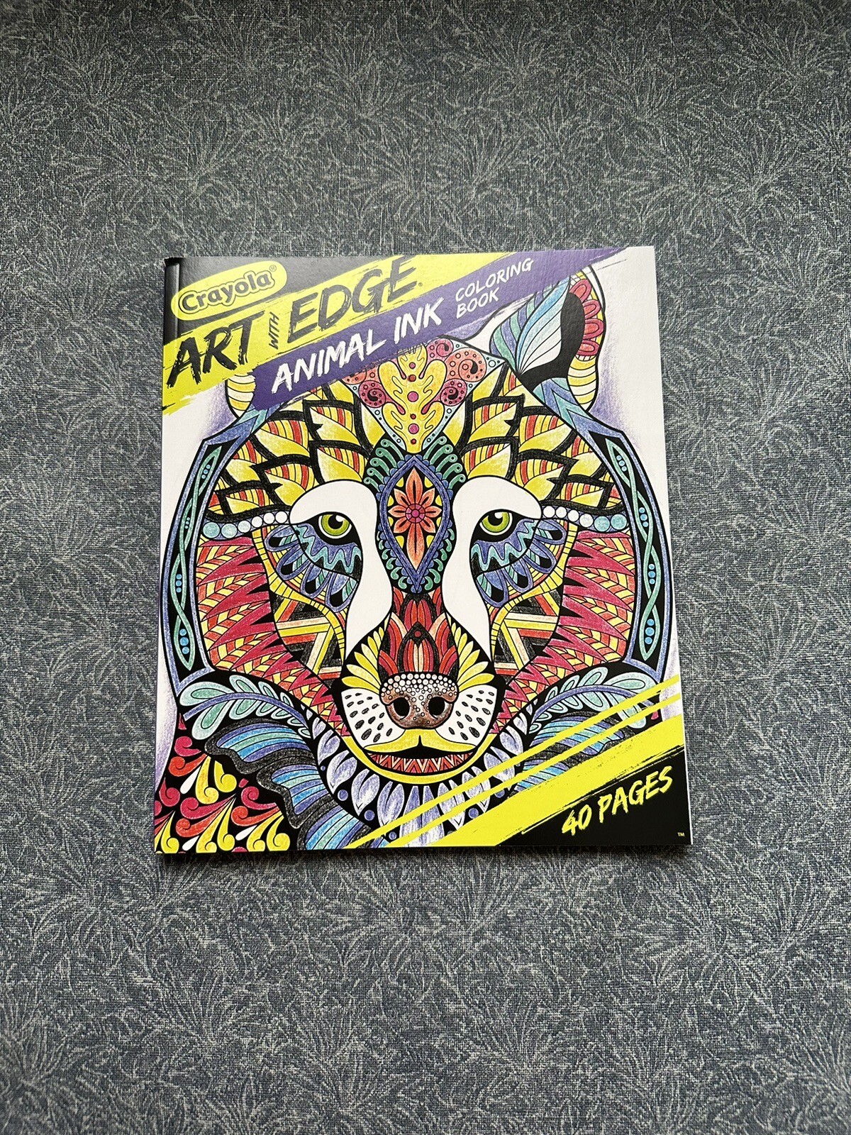 Crayola Art With Edge Animal Ink Coloring Book 40 Pages-NEW