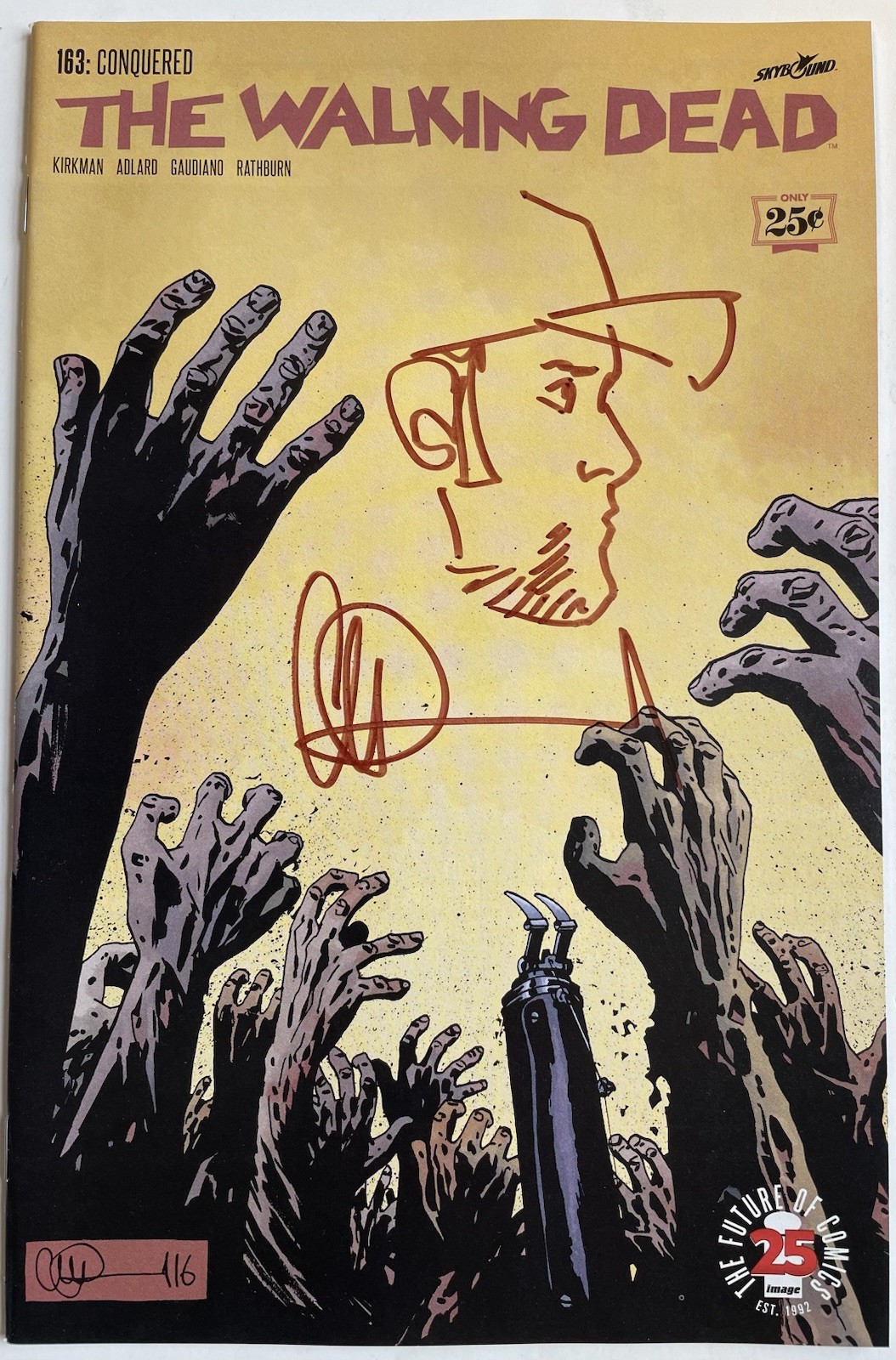 The Walking Dead #163 (2017) w/SHANE Remarque by Charlie Adlard