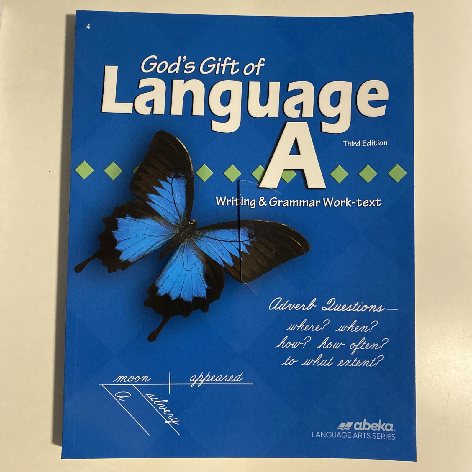 Abeka God’s Gift of Language A Work Text No Writing Cut Cover