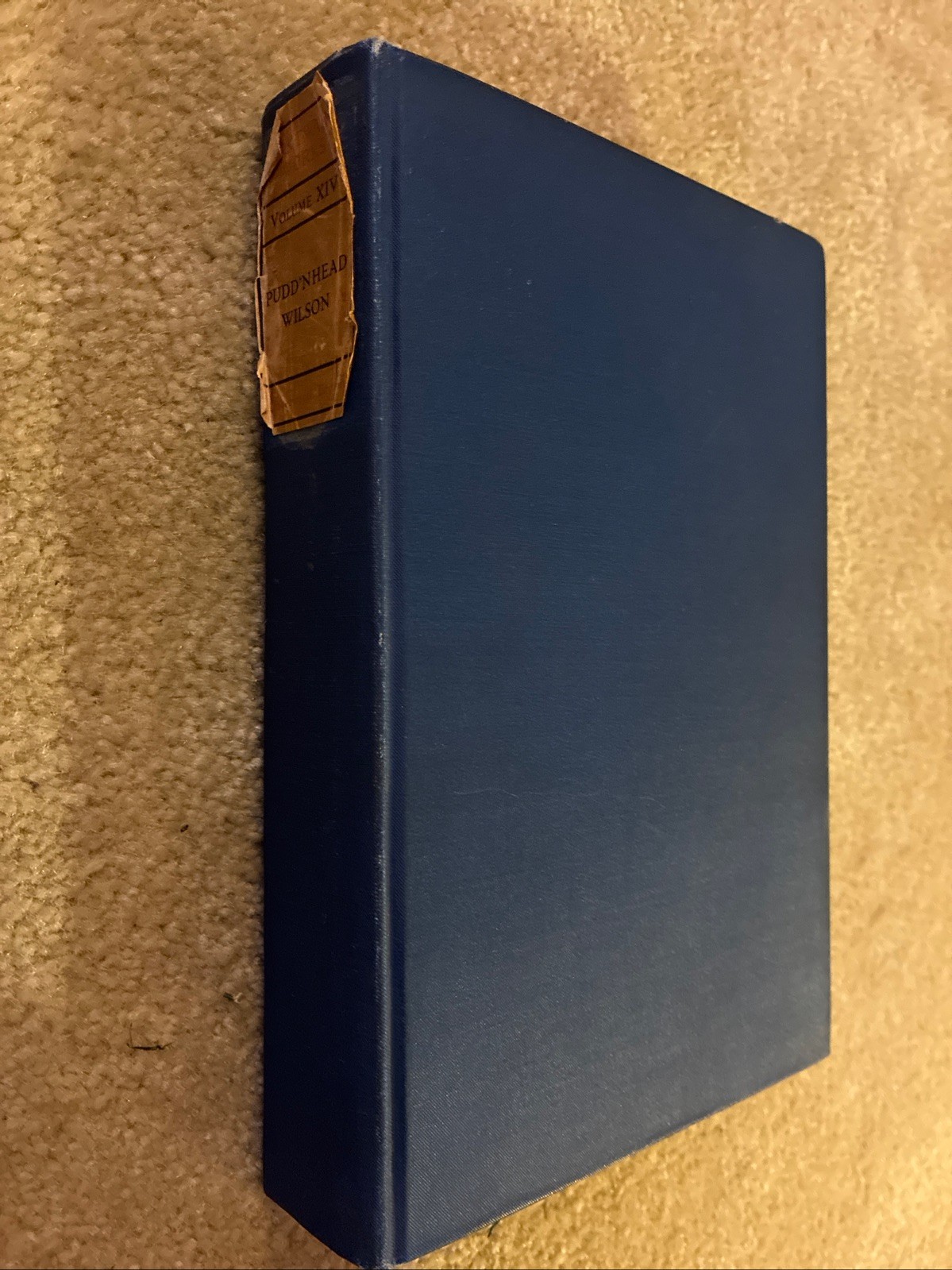 The Writings of MARK TWAIN Pudd’nhead Wilson Volume 14 1901 Underwood Ed. GOOD