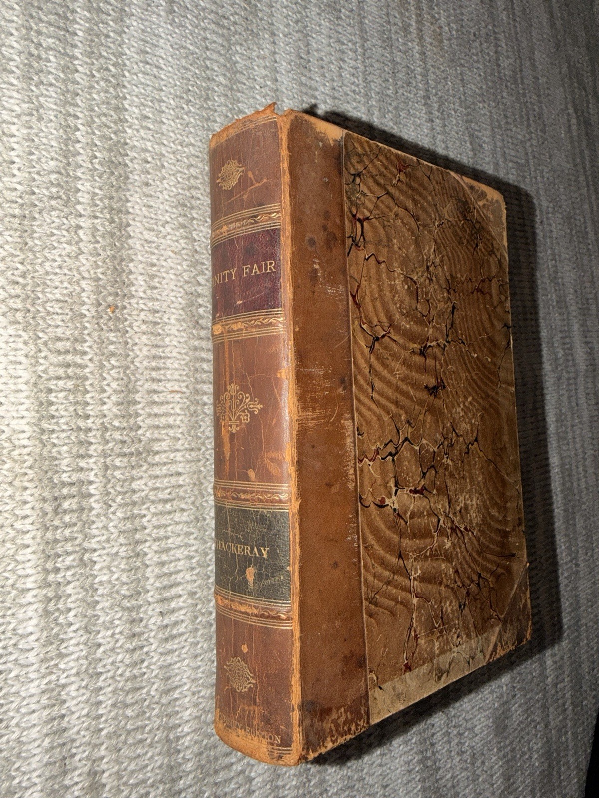 Vanity Fair by William Makepeace Thackeray Library Edition Antique Book