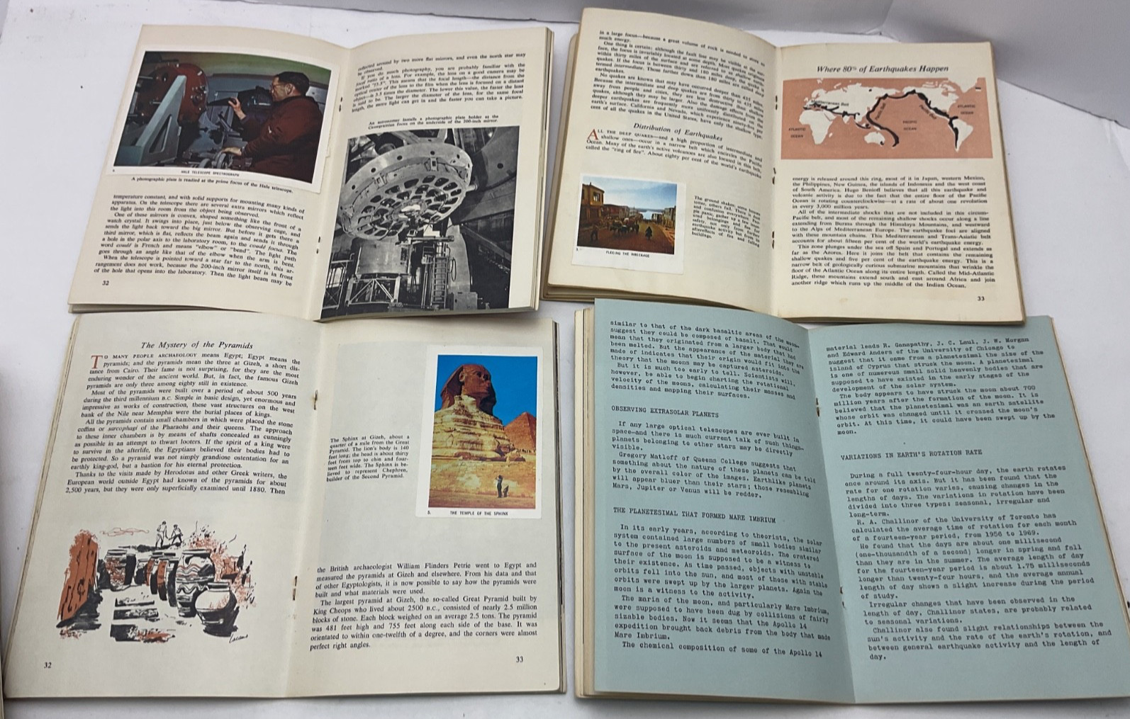 Science Service Science Program Booklet Lot Nelson Doubleday 1970s 15