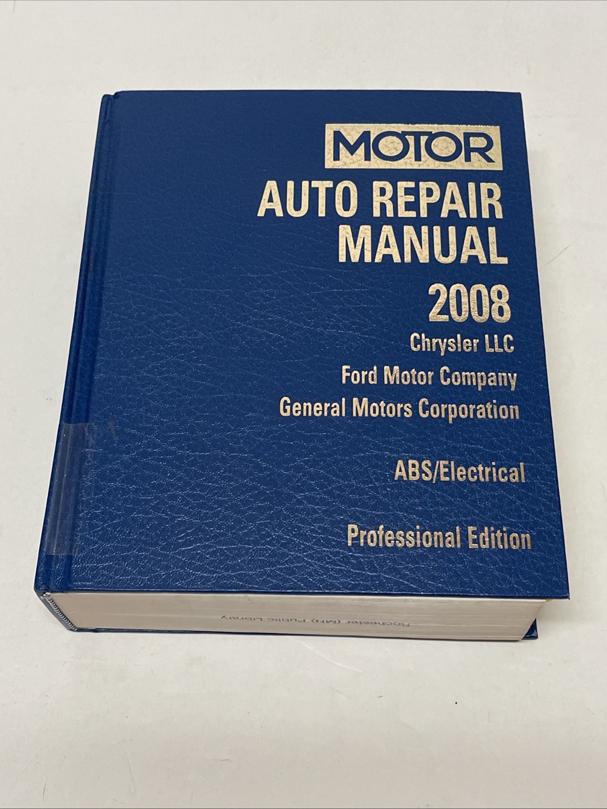 2008 MOTOR Auto Repair Manual | Professional Edition | ABS Electrical