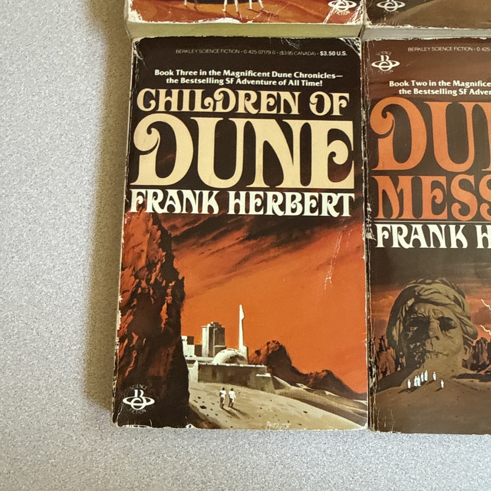 The Dune Collection Box Set 1984 Berkeley Edition Frank Herbert – 4 Books