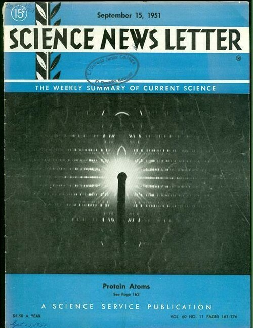 1951 Science News Letter: Protein Atoms Vol.60 No.11 Pages 161-176