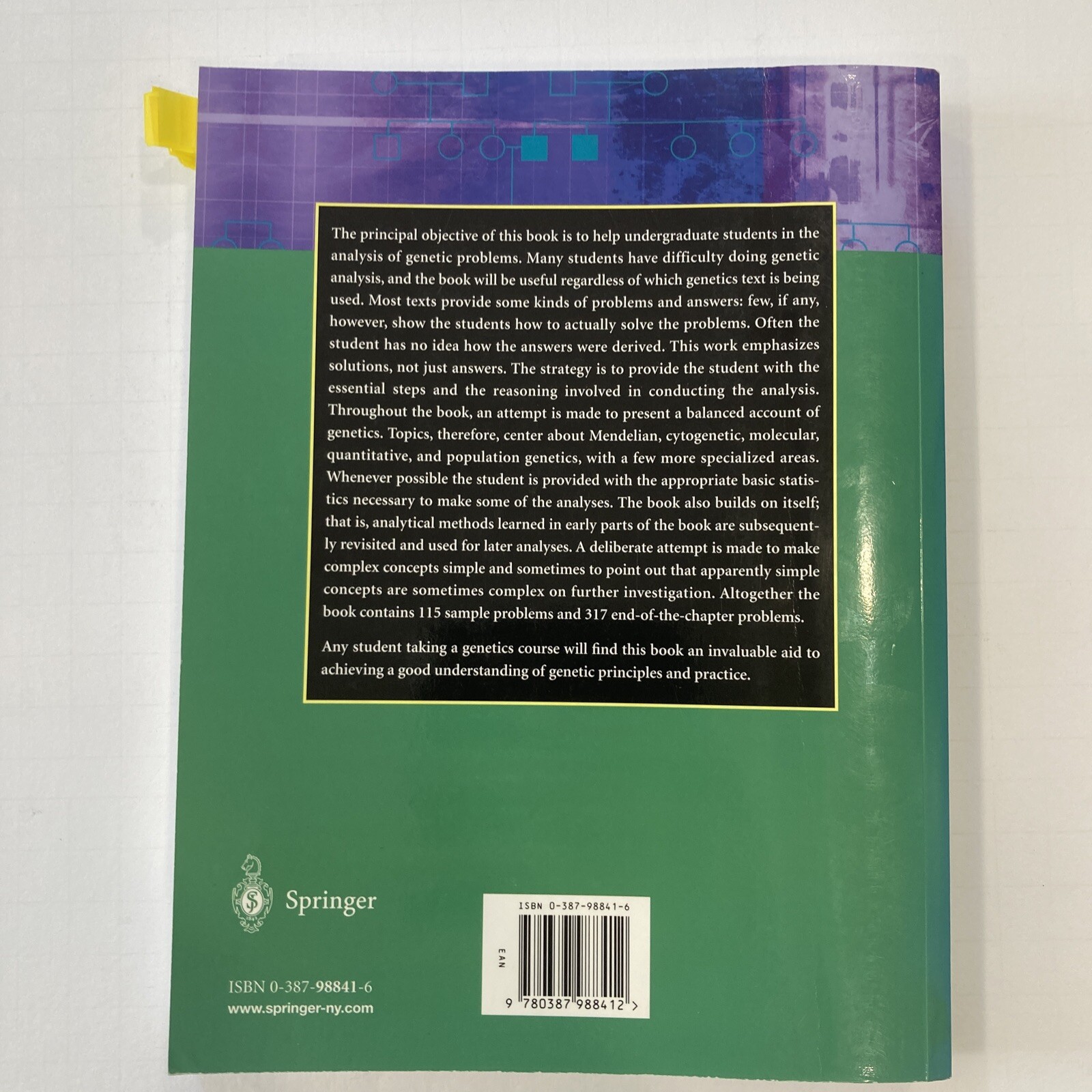 Solving Problems in Genetics by Richard Kowles Textbook