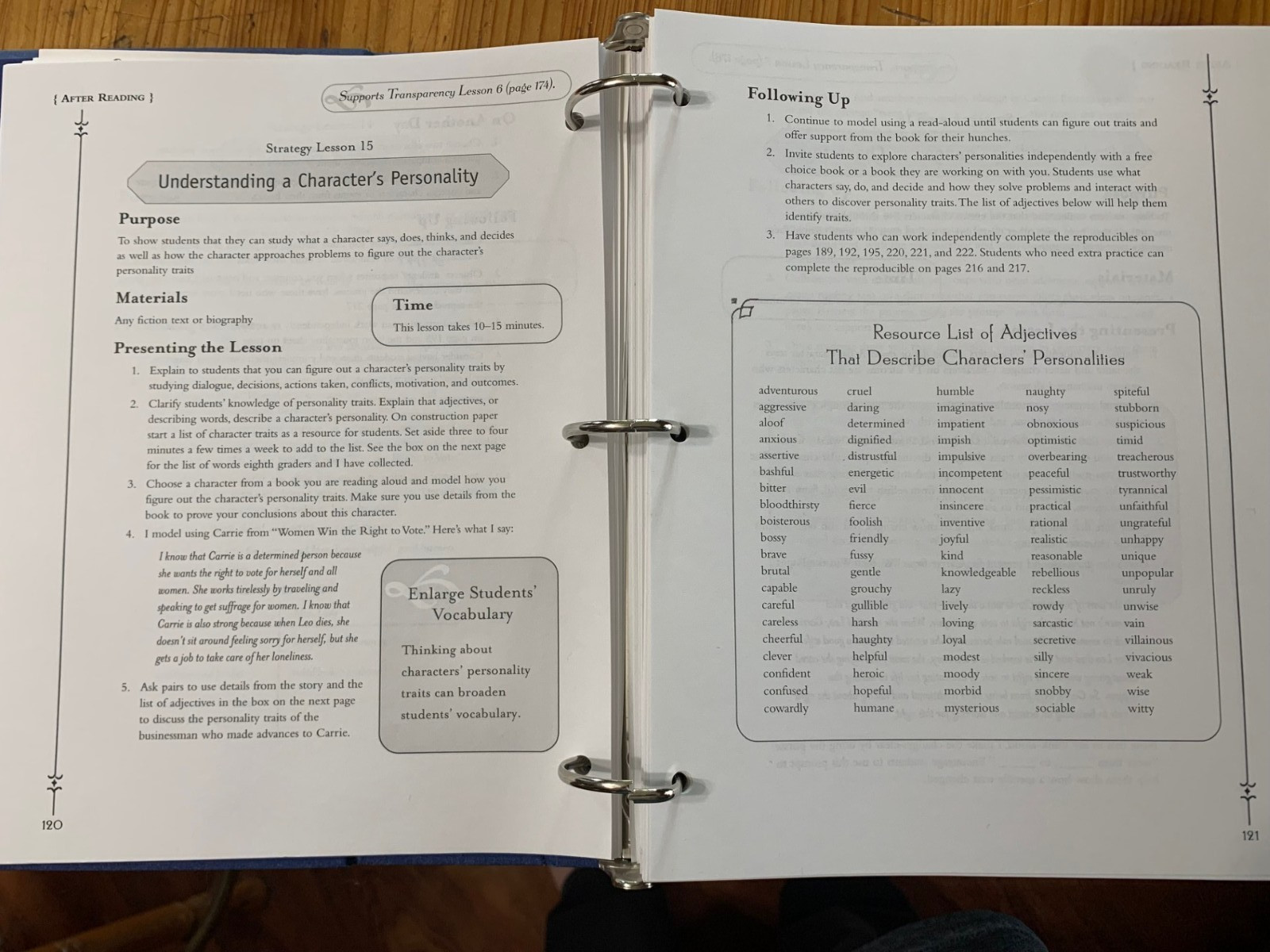 Teaching Reading A Complete Resource Grades 4 and Up Laura Robb 3 Ring