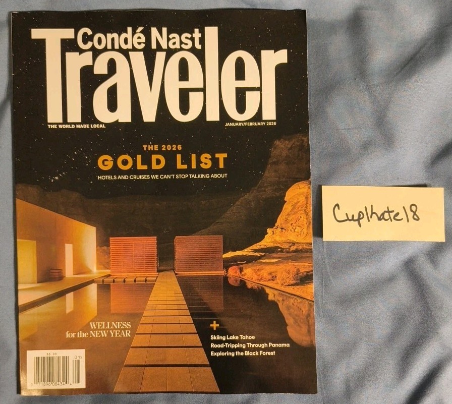Conde Nast Traveler Magazine Jan January February 2026 NEW Lake Tahoe Germany