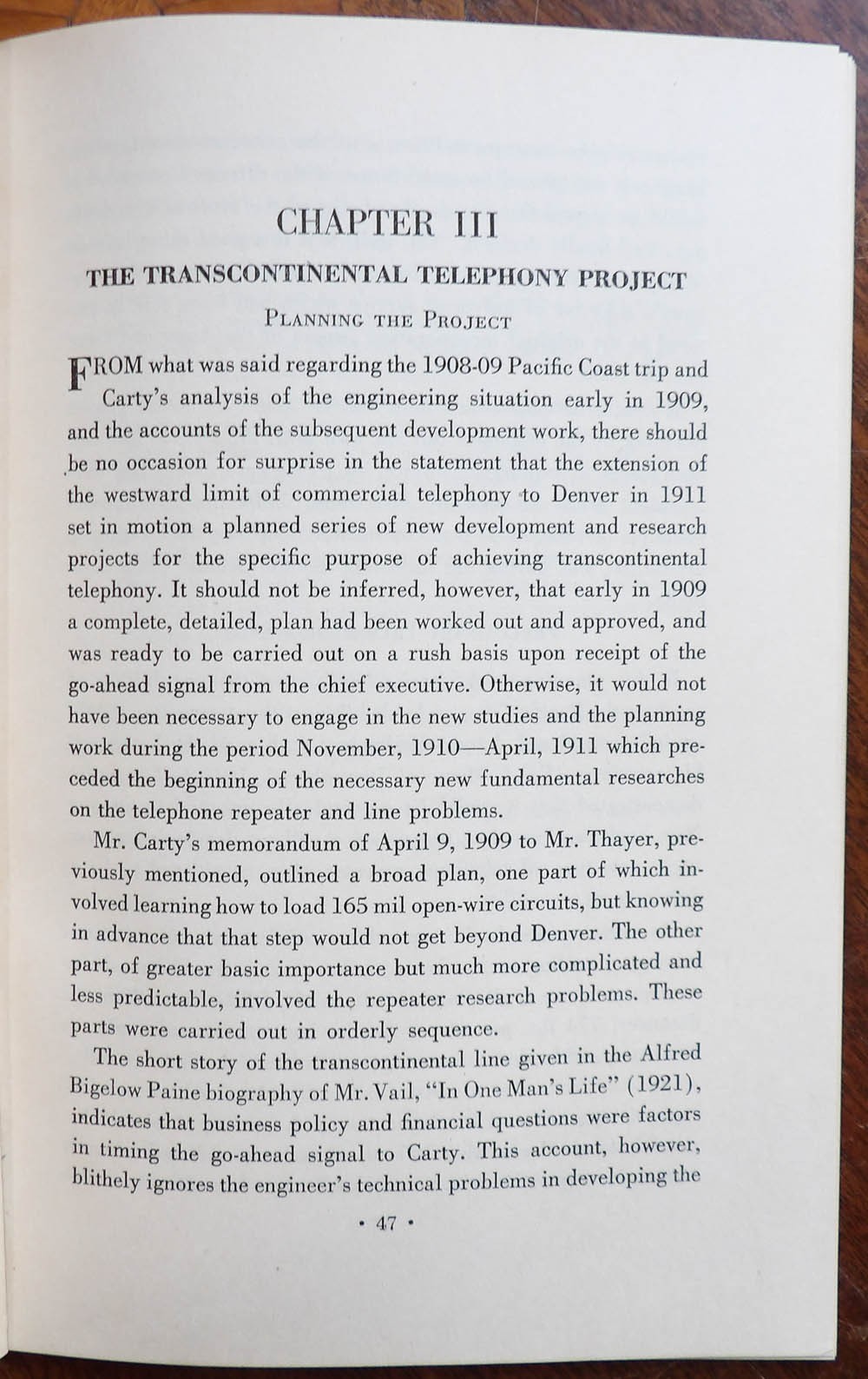 1944 Bell Telephone “The Conquest of Distance by Wire Telephony” by Thomas Shaw