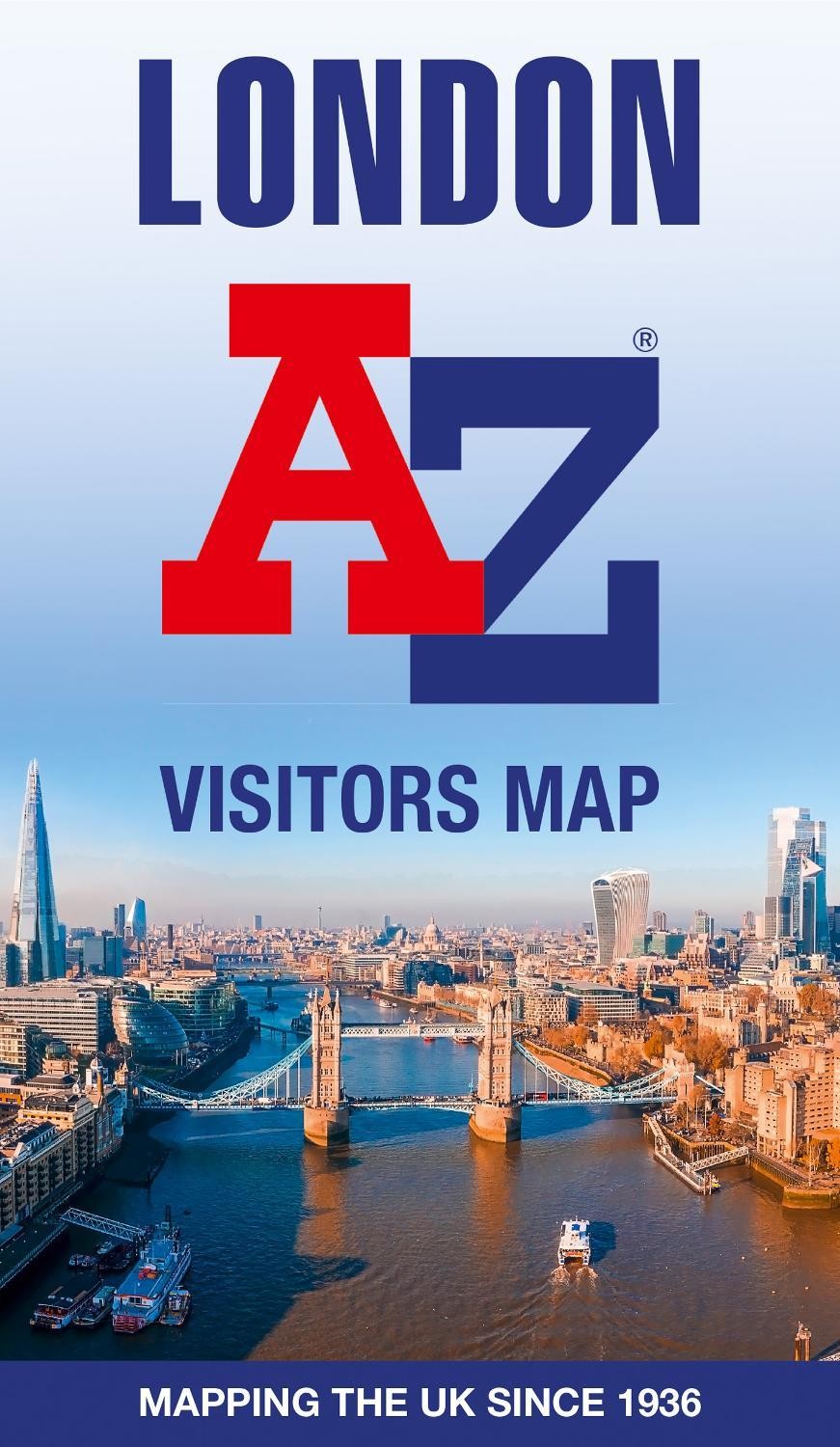 London A-Z Visitors Map by A-Z Maps Sheet map, folded Book The Fast Free