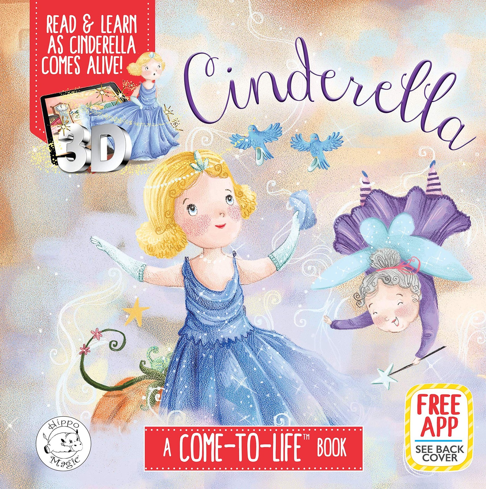 Cinderella Augmented Reality – Come-to-Life Book – Little Hippo Books – Padd…