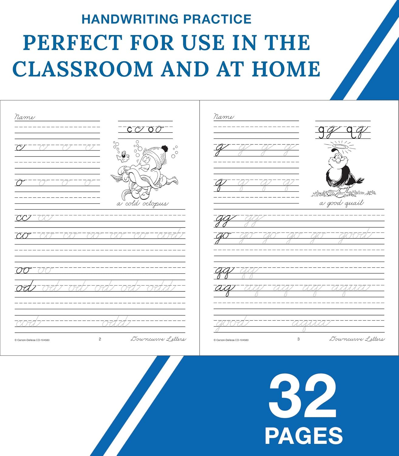 Beginning Traditional Cursive Handwriting Workbook for Kids Handwriting Pract..