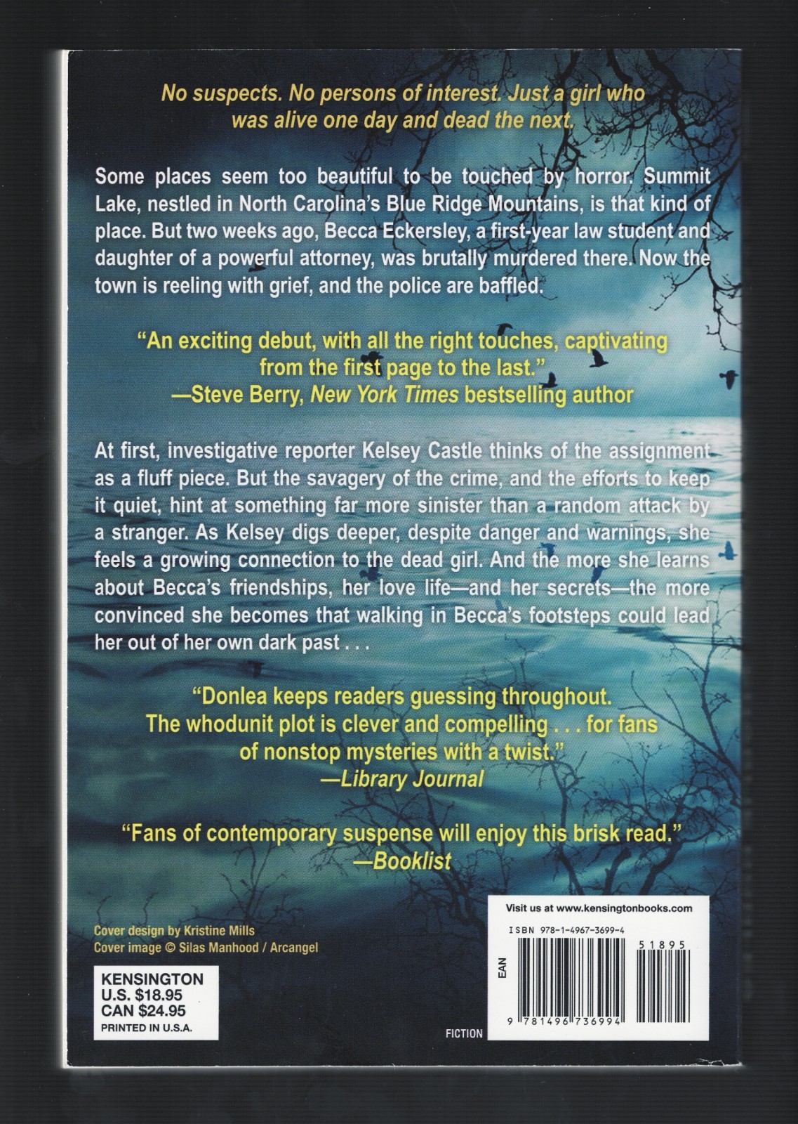 SIGNED & DATED Charlie Donlea SUMMIT LAKE 6th printing trade paperback New Rare!