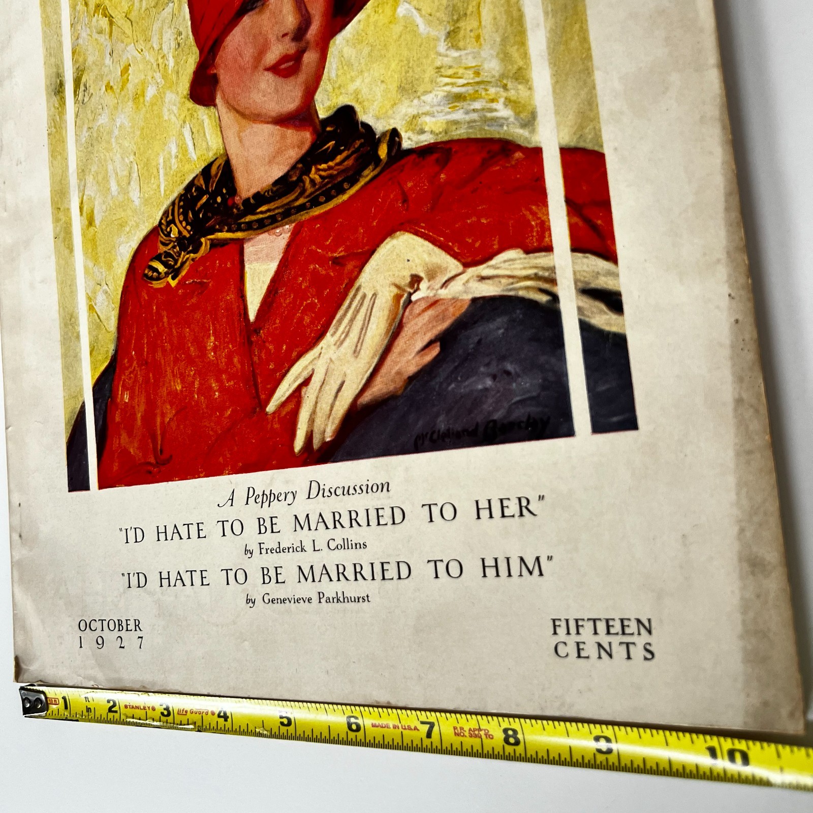 VTG Oct 1927 Pictorial Review McClelland Barclay Paris Fashion Halloween