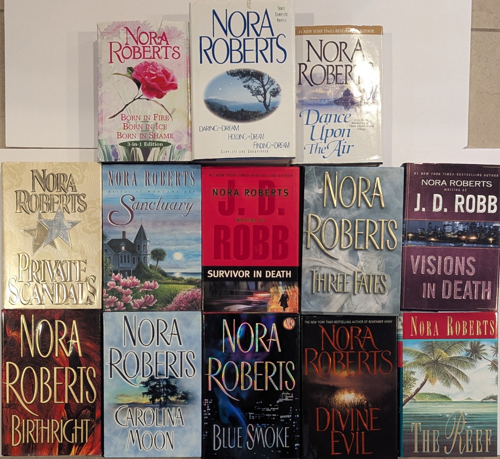 Nora Roberts Books – Collection Of 13 Books – HC/DJ