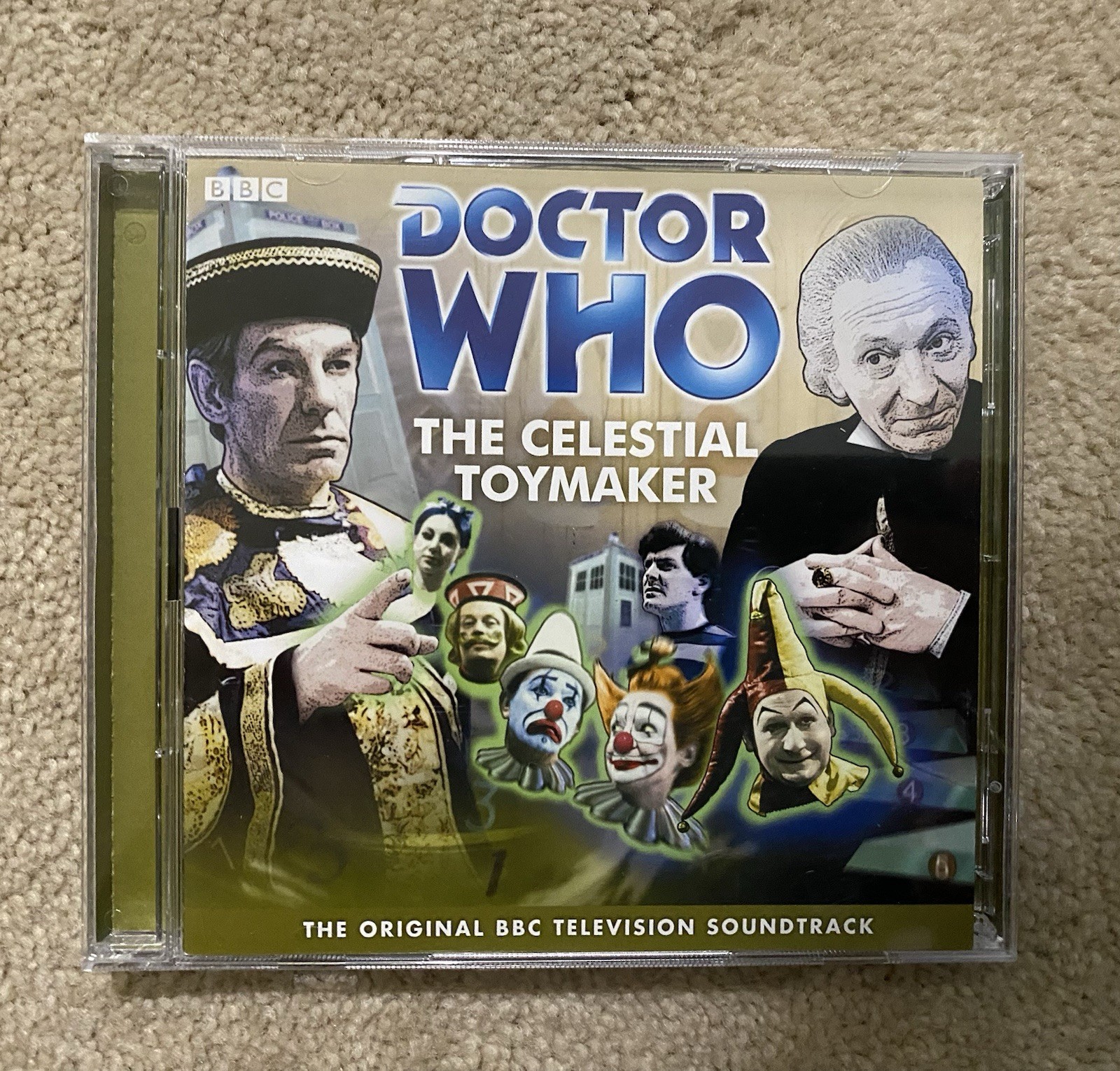 RARE! BBC AUDIOGO DOCTOR WHO 1st Doctor THE CELESTIAL TOYMAKER 2 CD Set 1hr 40m