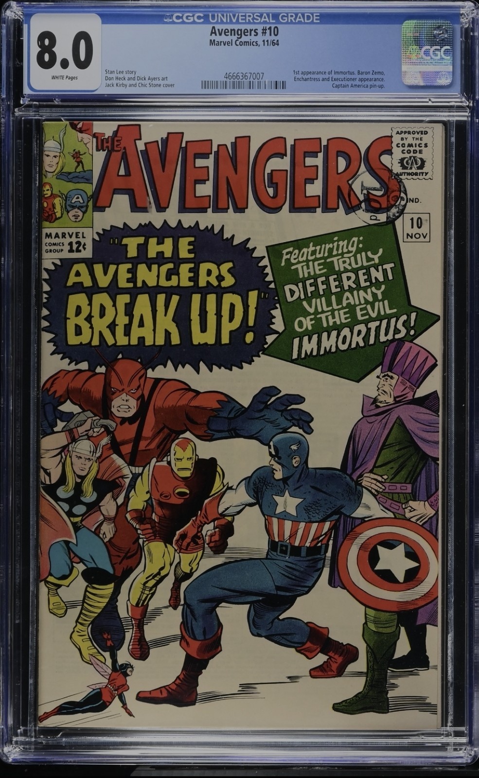Avengers #10 | 1964 | CGC 8.0 White Pages