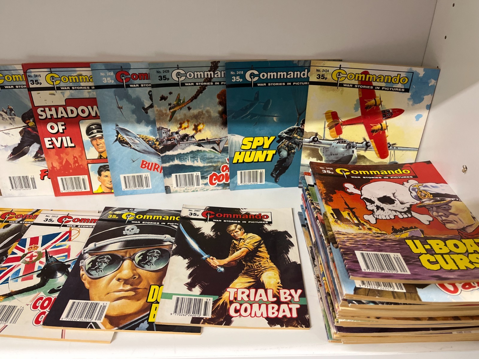 Mixed Lot 92 Commando War Comics Issues #2400-2599 Vintage UK Military Lot