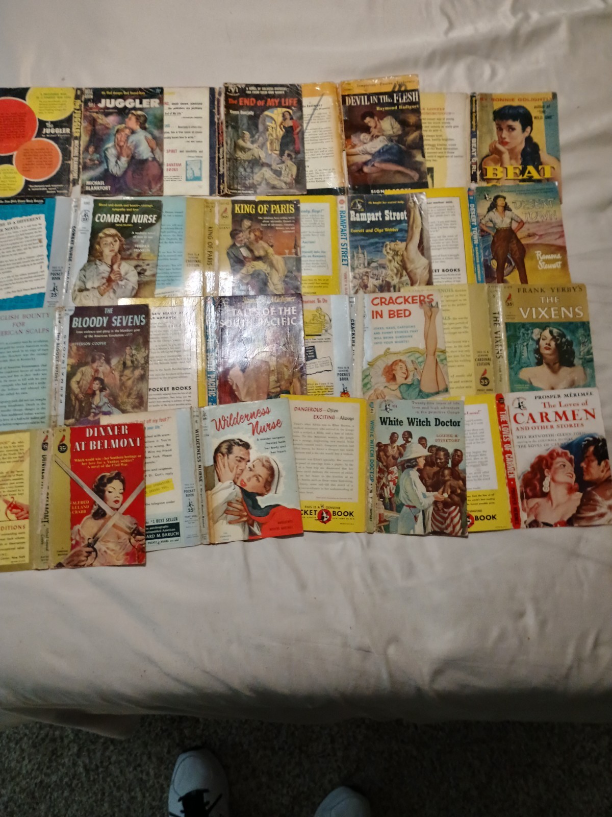 60 Vintage Paperback Full Covers 1940s to 60s Sexy GGA Historical Literature +