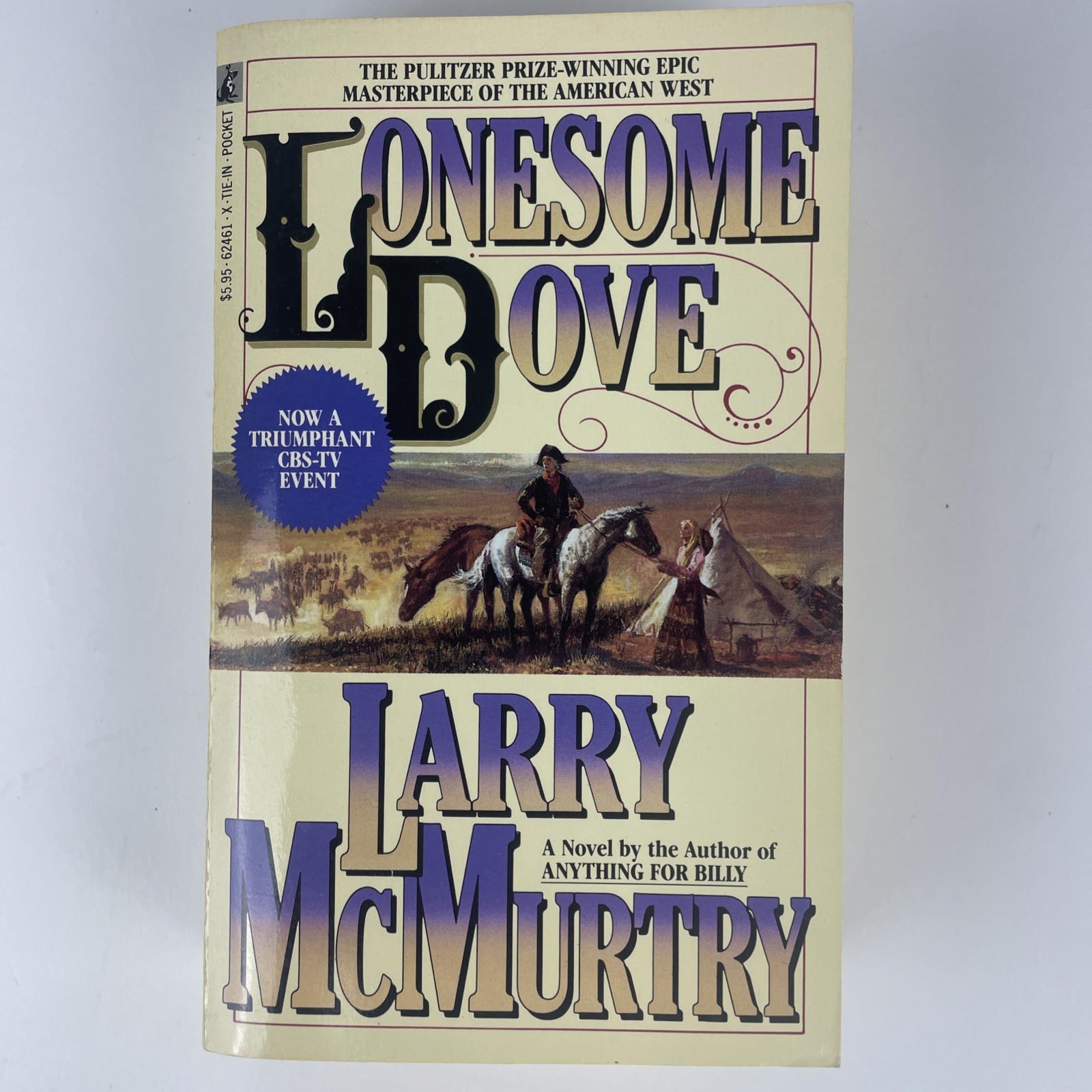 Lonesome Dove Larry McMurtry 1986 First Pocket Books Printing Paperback 12th