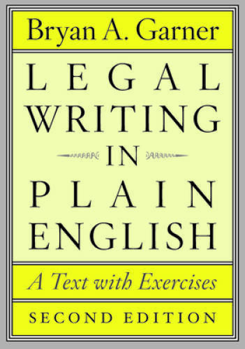 Legal Writing in Plain English, Second Edition: A Text with Exercises (Ch – GOOD