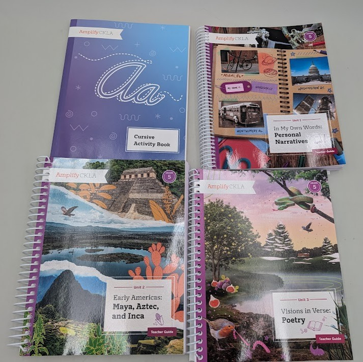 AMPLIFY G5 Teacher Guide Set Units 1-6 and, Cursive Activity Book