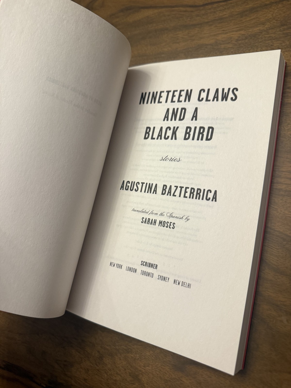 Nineteen Claws and a Black Bird by Agustina Bazterrica (2023, Paperback)