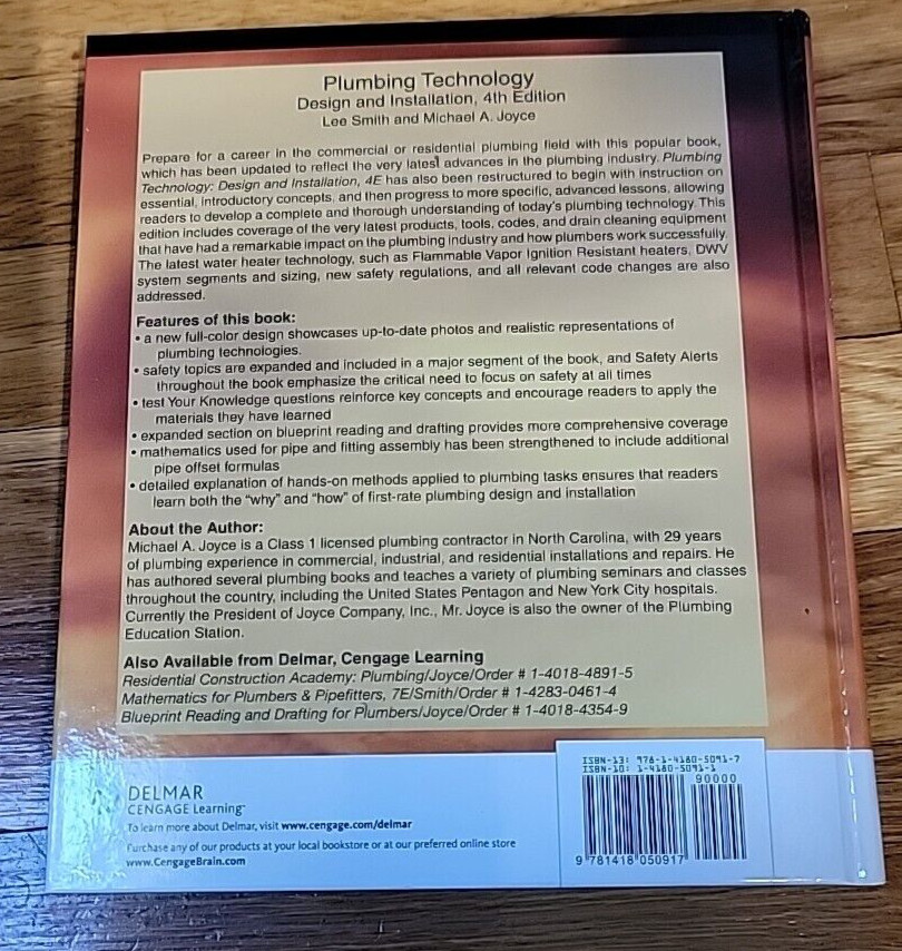 Plumbing Technology : Design and Installation by Michael A. Joyce and Lee Smith