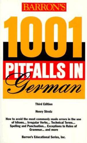 Barron’s 1001 Pitfalls in German Third Edition – Paperback – GOOD