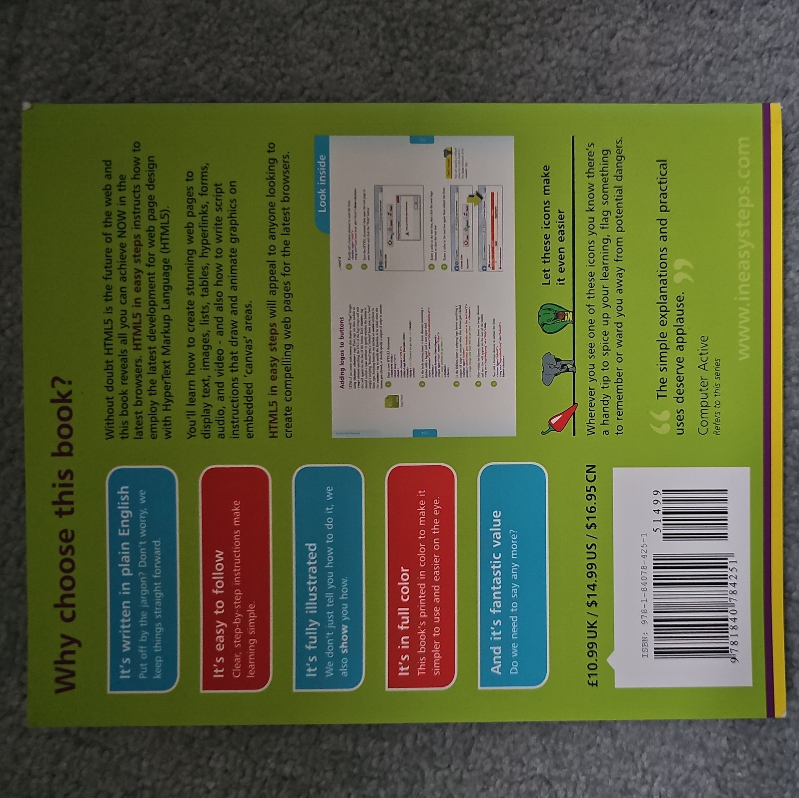 In Easy Steps Ser.: HTML5 in Easy Steps by Mike McGrath (2011, Trade Paperback)