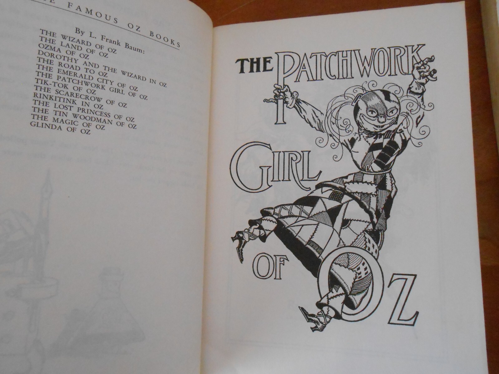 3 L. Frank Baum Oz (Road to~Patchwork Girl~Scarecrow) Rand McNally – TPB GC