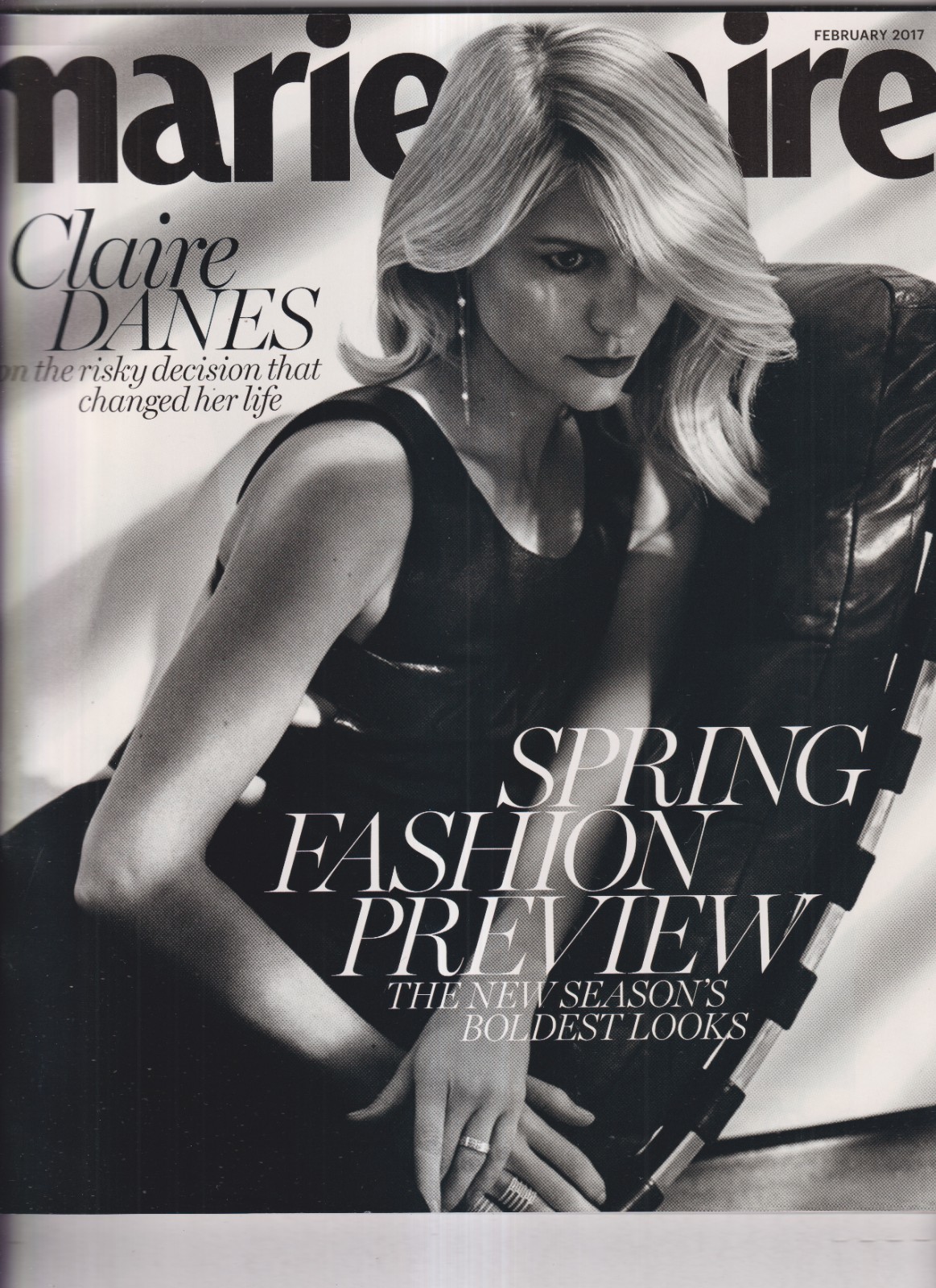 Marie Claire February 2017 Claire Danes, Spring Fashion Preview (Magazine: Wome