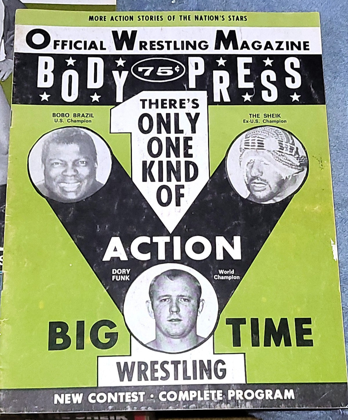 Body Press: Wrestling Program/Detroit NOV 1971 Sheik/Igor/Bull Curry Cobo VG