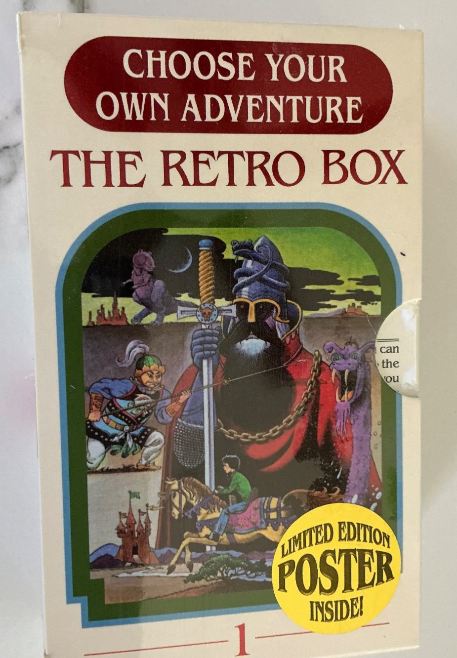 THE RETRO BOX W/LIMITED EDITION POSTER 4 BOOKS CHOOSE YOUR OWN ADVENTURE SEALED