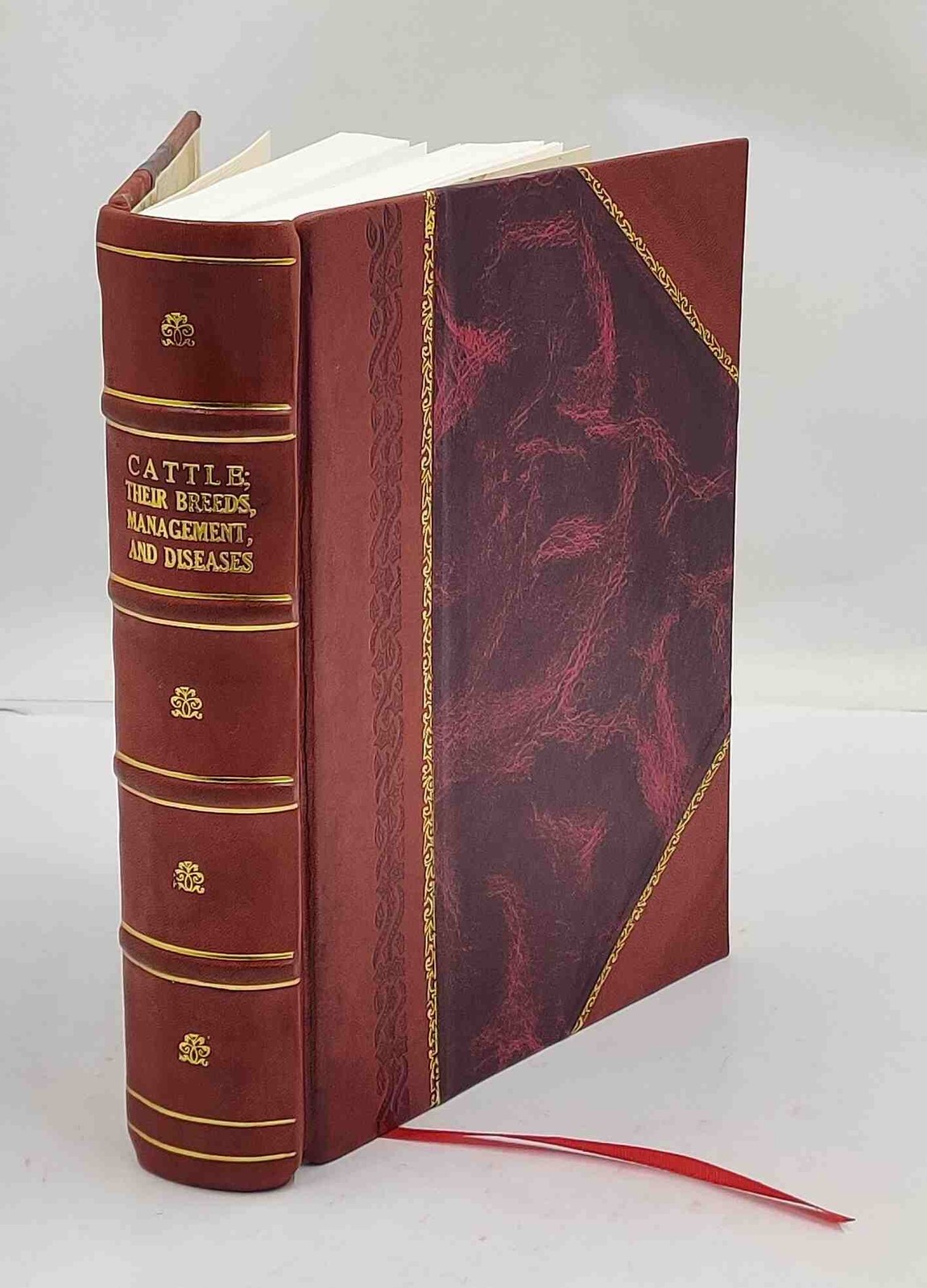 Cattle Their Breeds, Management, And Diseases; With An Index 183 [Leather Bound]