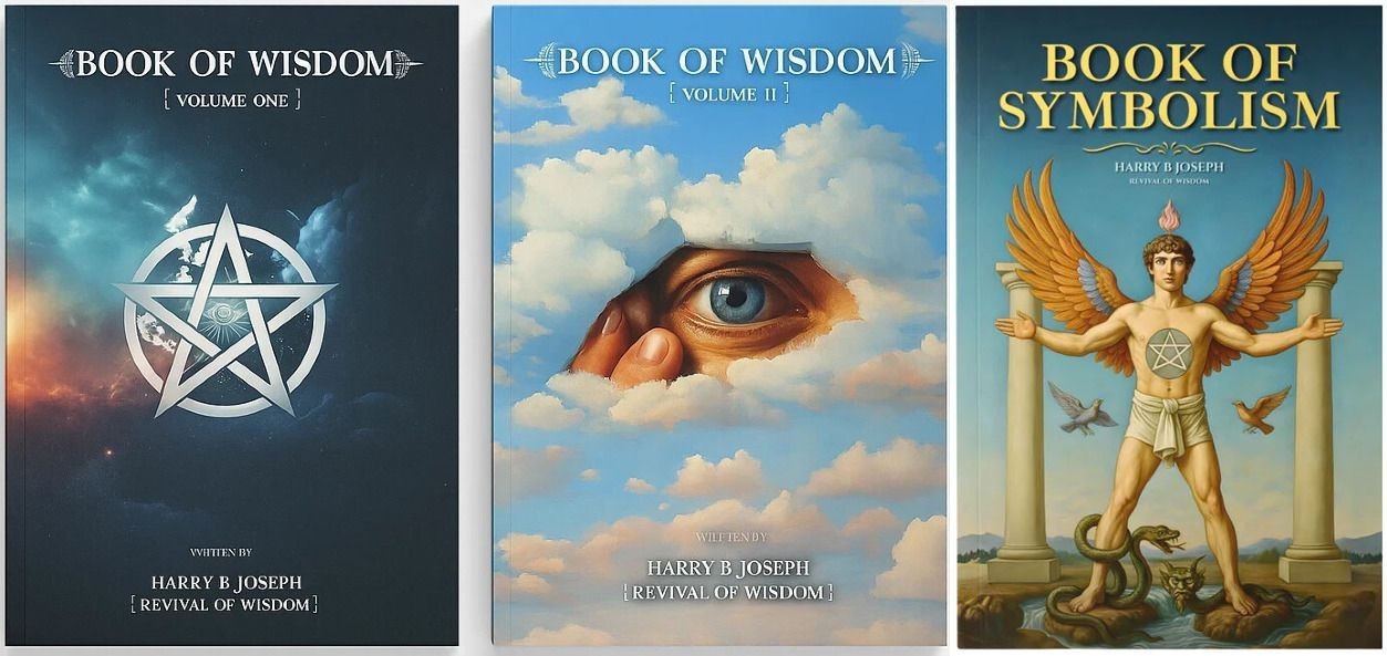 Book of Wisdom Volumes 1 & 2, Book of Symbolism by Harry B Joseph 3 Book Spiritu