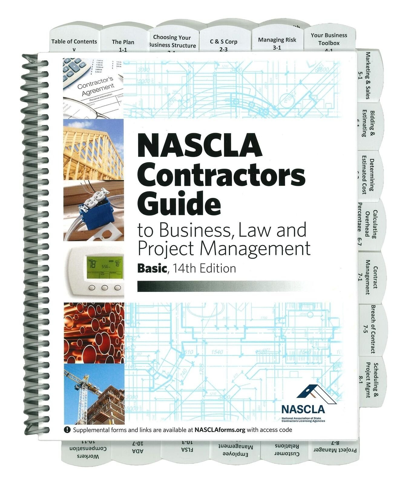 Highlighted and Tabbed – Basic 14th Edition NASCLA Contractors Guide to…