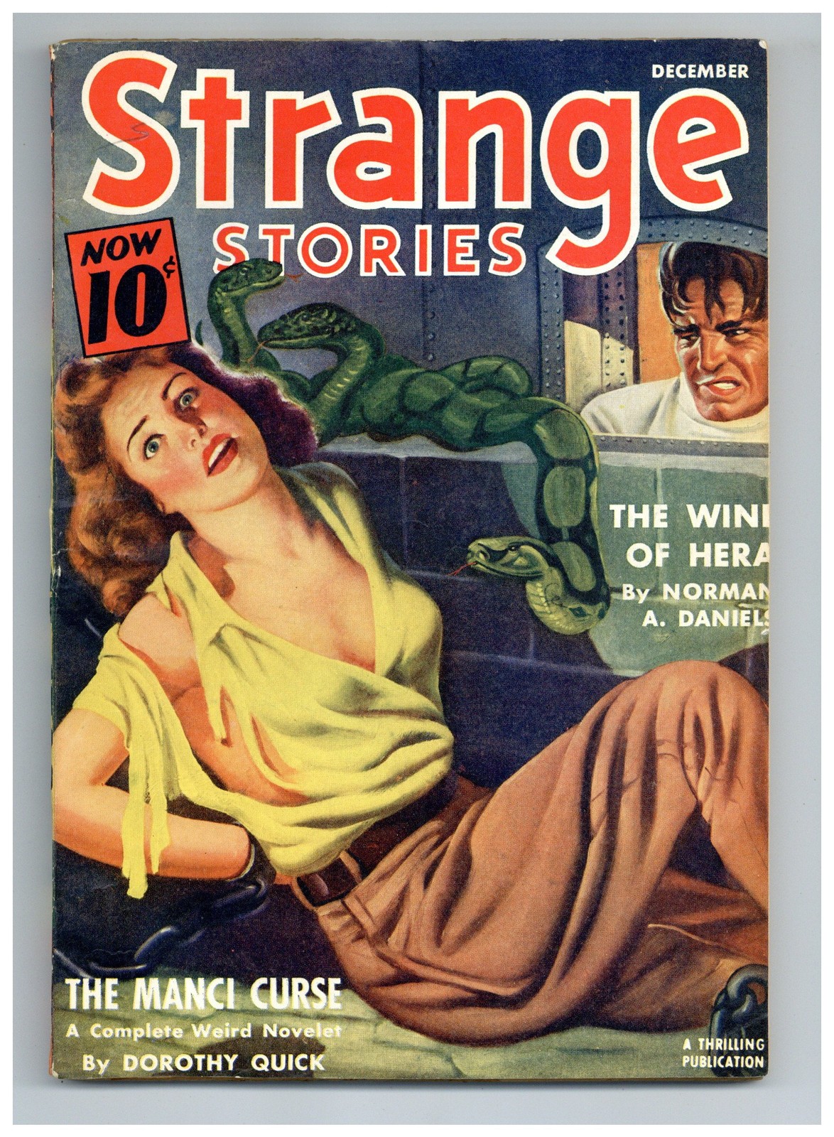 Strange Stories Pulp Dec 1940 Vol. 4 #3 VG/FN 5.0 TRIMMED