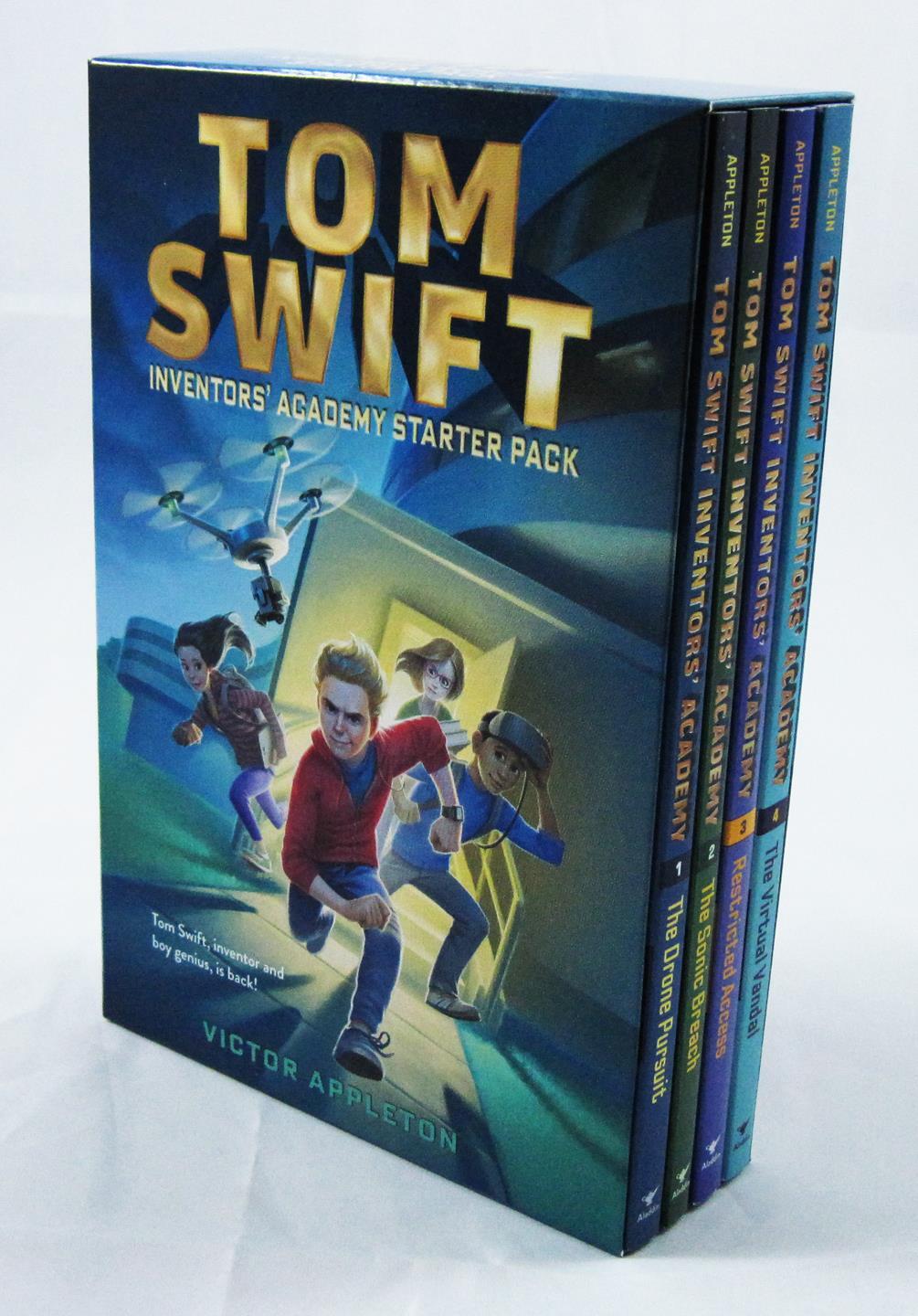New TOM SWIFT INVENTORS ACADEMY Boxed Gift Set 4 Paperbacks Victor Appleton