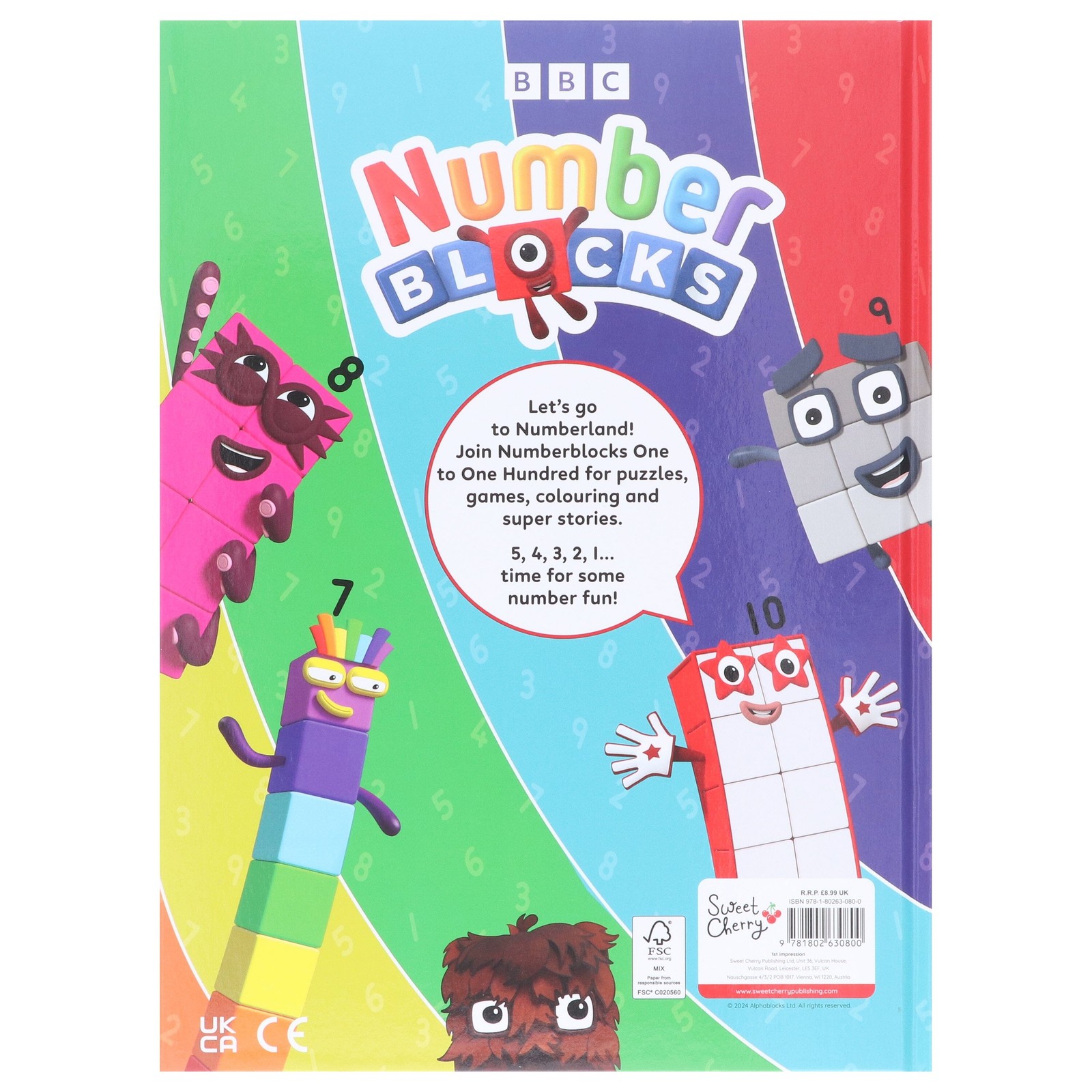 Numberblocks Annual 2025 by Sweet Cherry Publishing – Ages 3-5 – Hardback