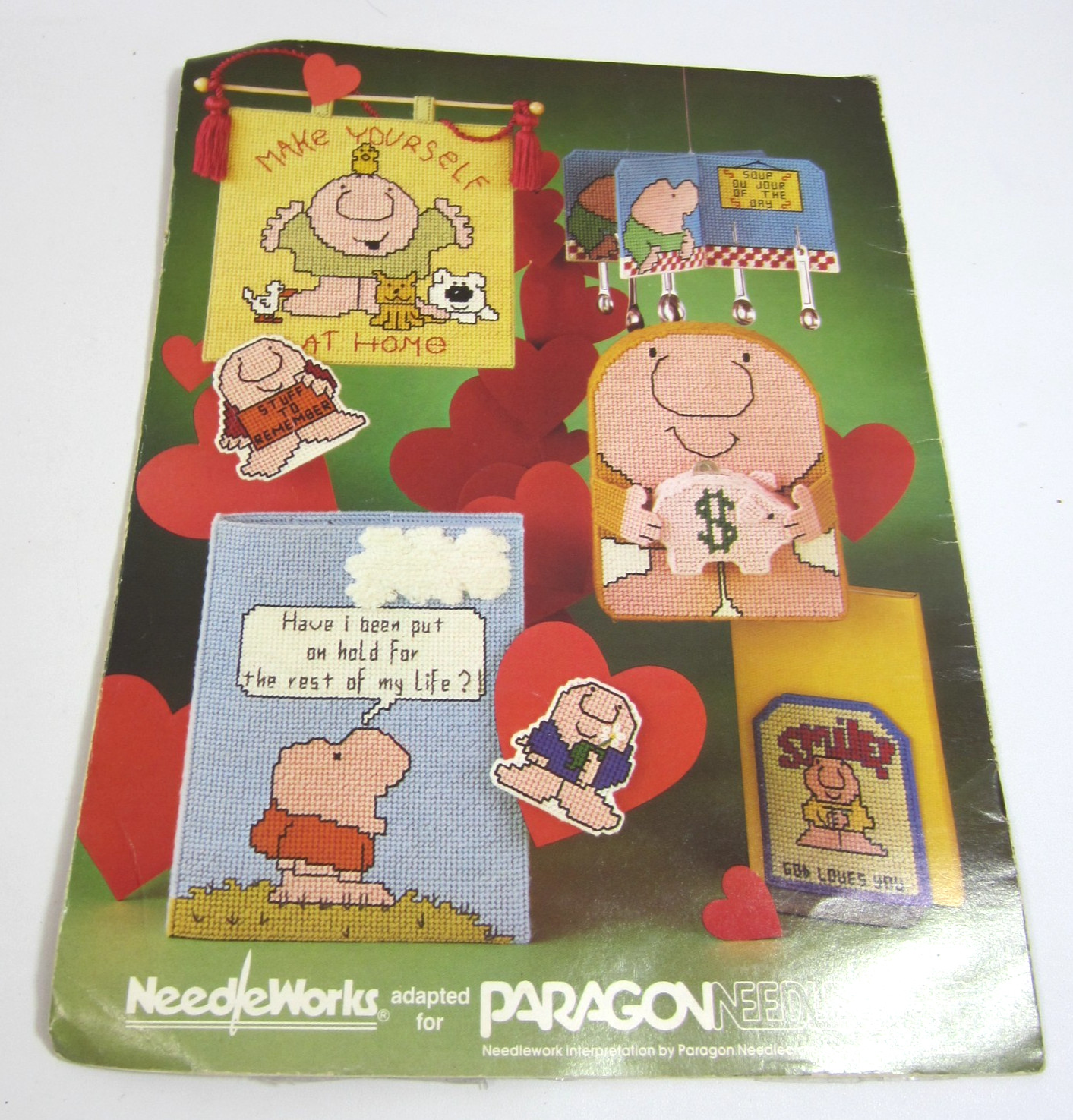 ZIGGY Paragon Needlework Pattern Leaflet #2006 X-Stitch 1982 Plastic Canvas