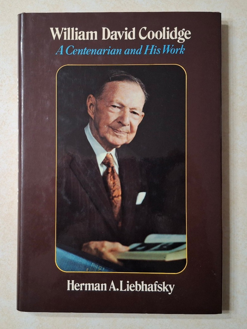 William David Coolidge General Electric GE Vintage History Book Research Lab NY