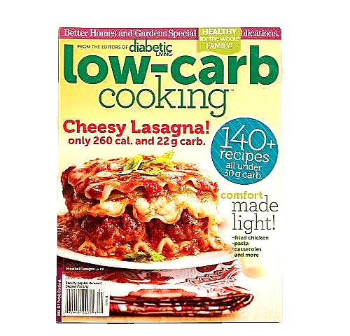 DIABETIC LIVING, March 2014, 140+ recipes all under 30g Low carb cookin Magazine