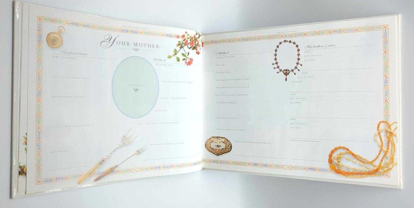 Our Family Tree Record Book from Covent Garden Books With Cardboard Sleeve Cover