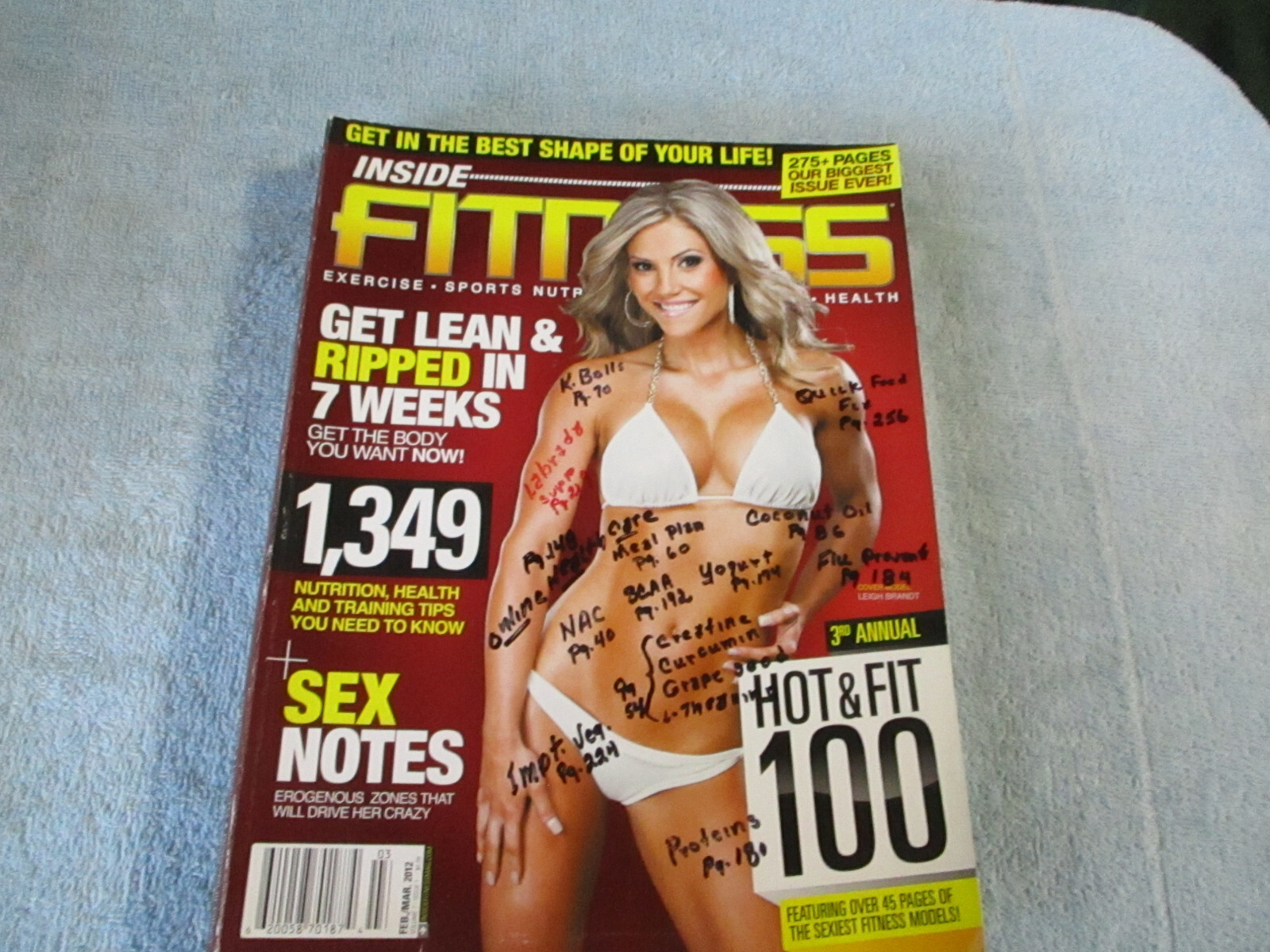 INSIDE FITNESS MAGAZINE Feb / Mar 2012 – Leigh Brand & 45 Pages Fitness Models