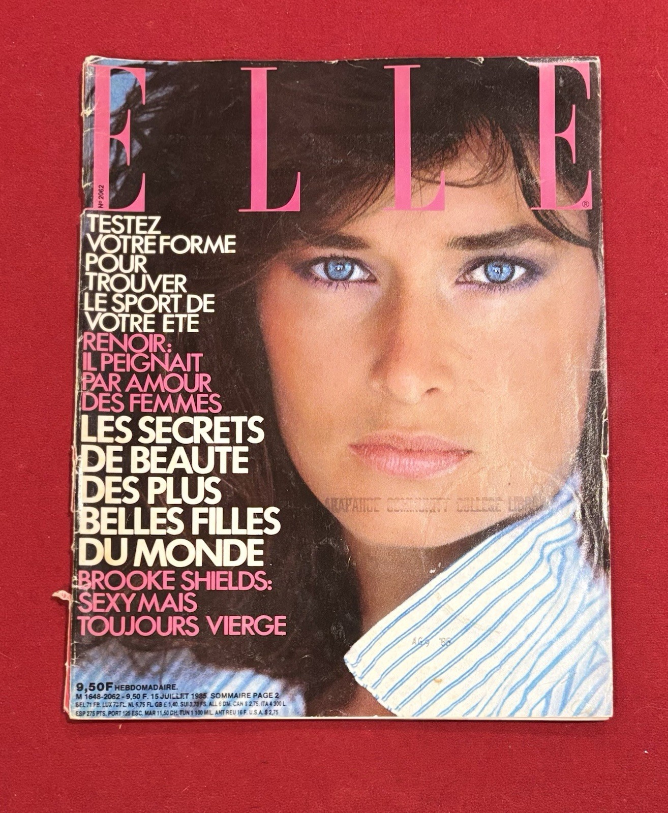 ELLE French Ed. Magazine: Rosemary Macgrotha, Brooke Shields July 15,1985 #2062