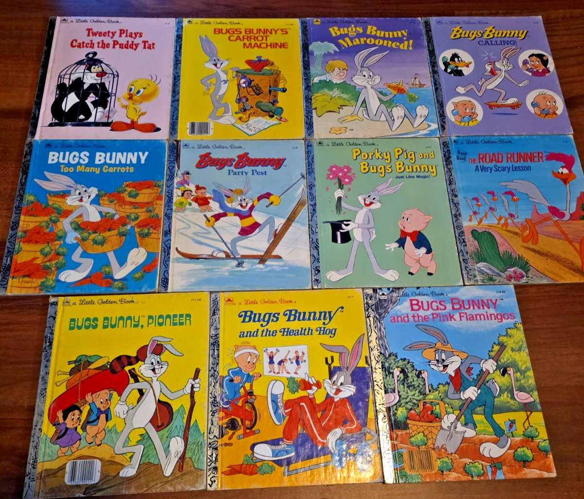 Looney Tunes Little Golden Books Lot of 11 Bugs Bunny Tweety Porky Road Runner